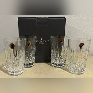Waterford Crystal Lismore Pattern 12 Oz Tumblers Set Of 4 New In Box‎